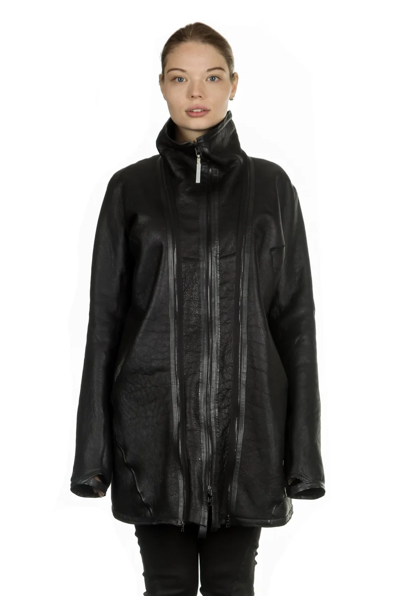 Isaac Sellam Damen Wendejacke aus Lammfell schwarz