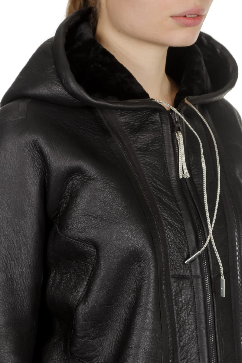 Isaac Sellam Damen Wendejacke aus Lammfell schwarz