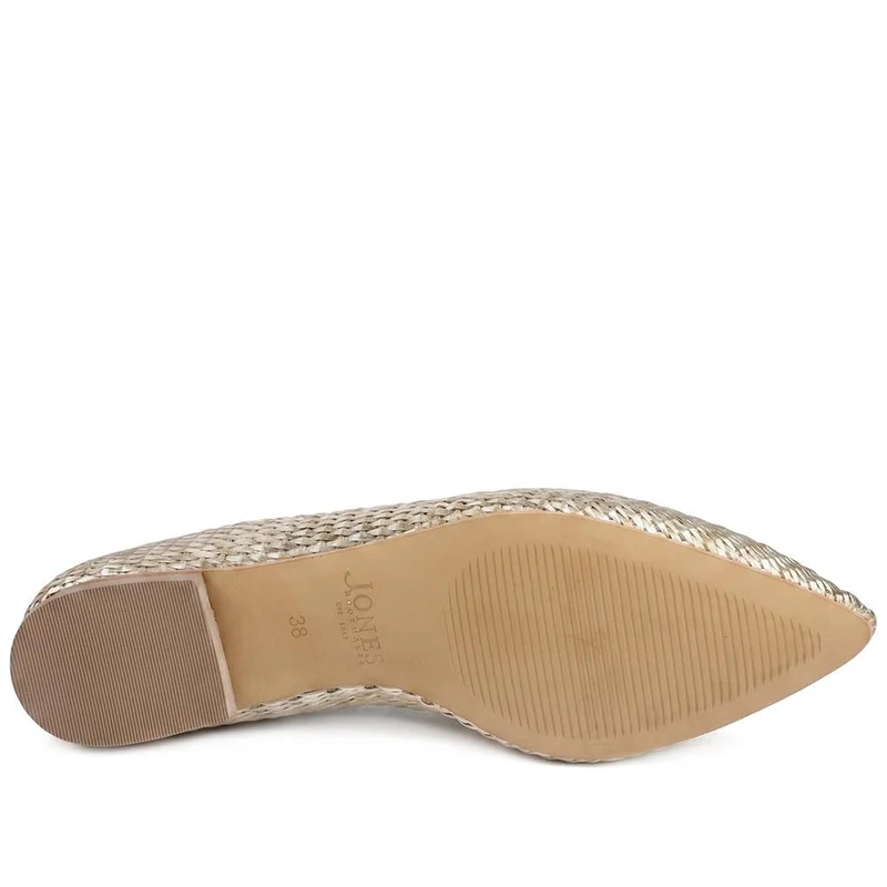 Sicily Leather Slip-On Shoes - SICILY / 326 204 - Gold Rattan