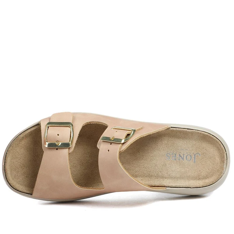 Harlowe Wide Fit Leather Sandals - HARLOWE / 328 993 - Beige