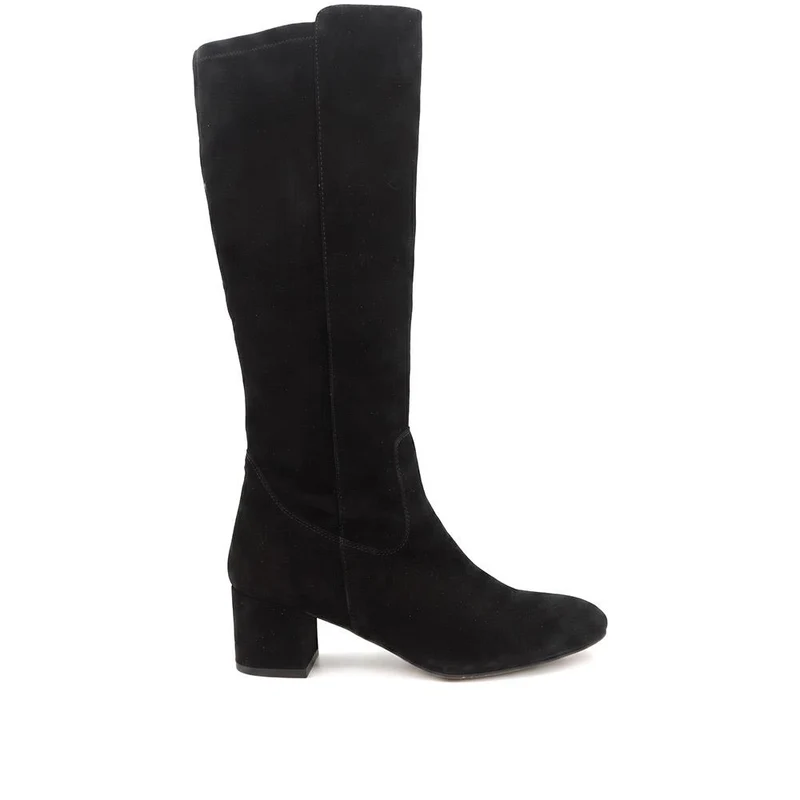 Emberly Leather Stretch Long Boots - EMBERLY / 329 788