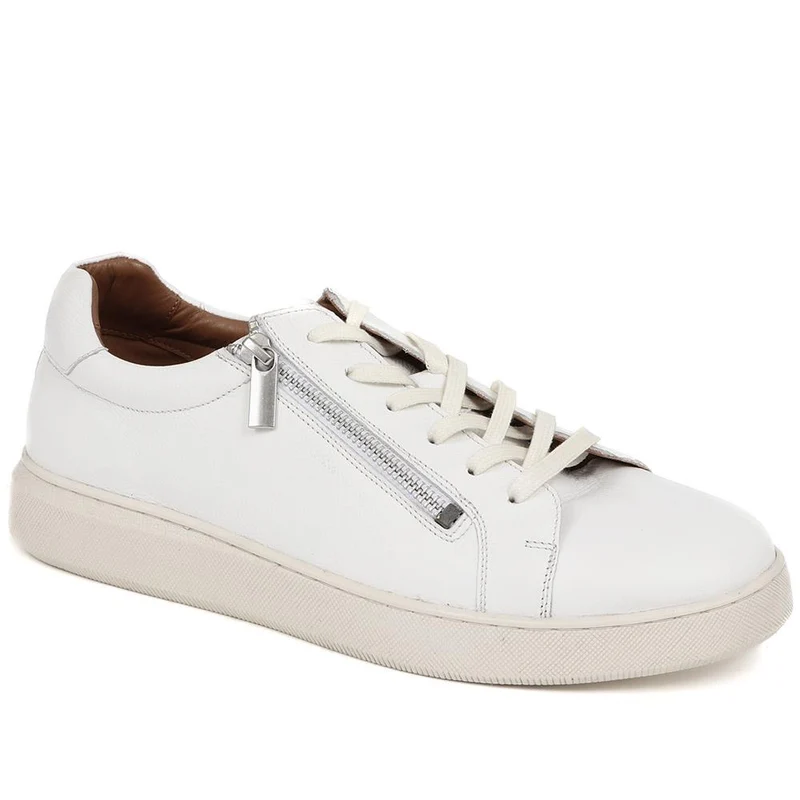Spenser Leather Trainers - SPENSER / 325 110 - White