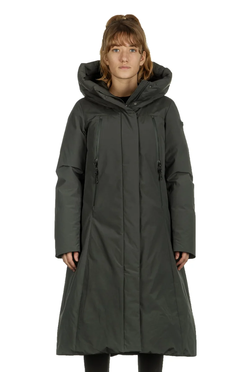 OUTHERE Damen Thermo Parka PRIMROSE DOWN JACKET grün