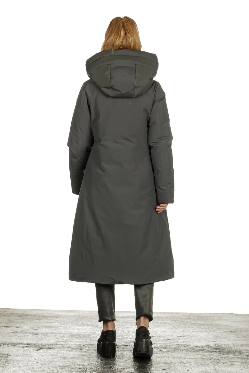 OUTHERE Damen Thermo Parka PRIMROSE DOWN JACKET grün