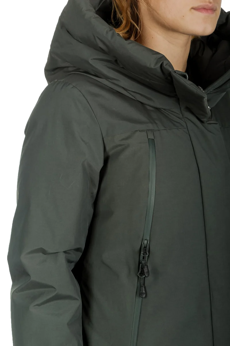 OUTHERE Damen Thermo Parka PRIMROSE DOWN JACKET grün