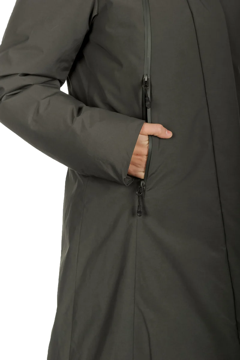 OUTHERE Damen Thermo Parka PRIMROSE DOWN JACKET grün