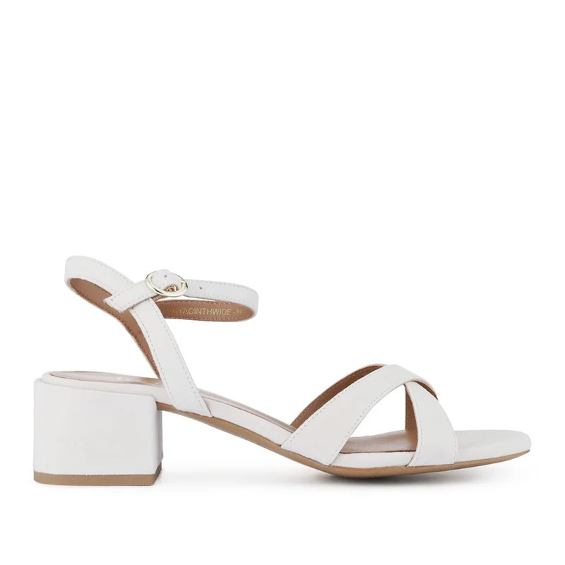 Hyacinth Wide-Fit Heeled Leather Sandals - HYACINTHWIDE / 327 389