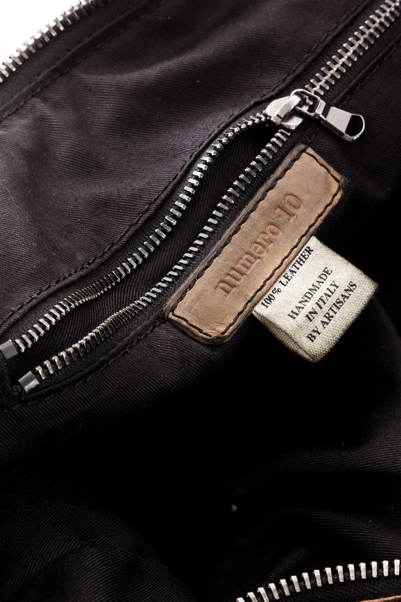 numero 10 Leder Tasche anthrazit