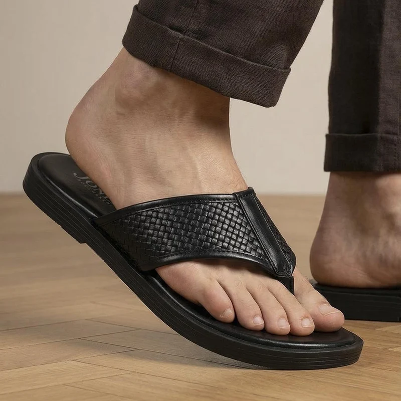 Wallgate Premium Leather Toe Post Sandals - WALLGATE / 329 186 - Black