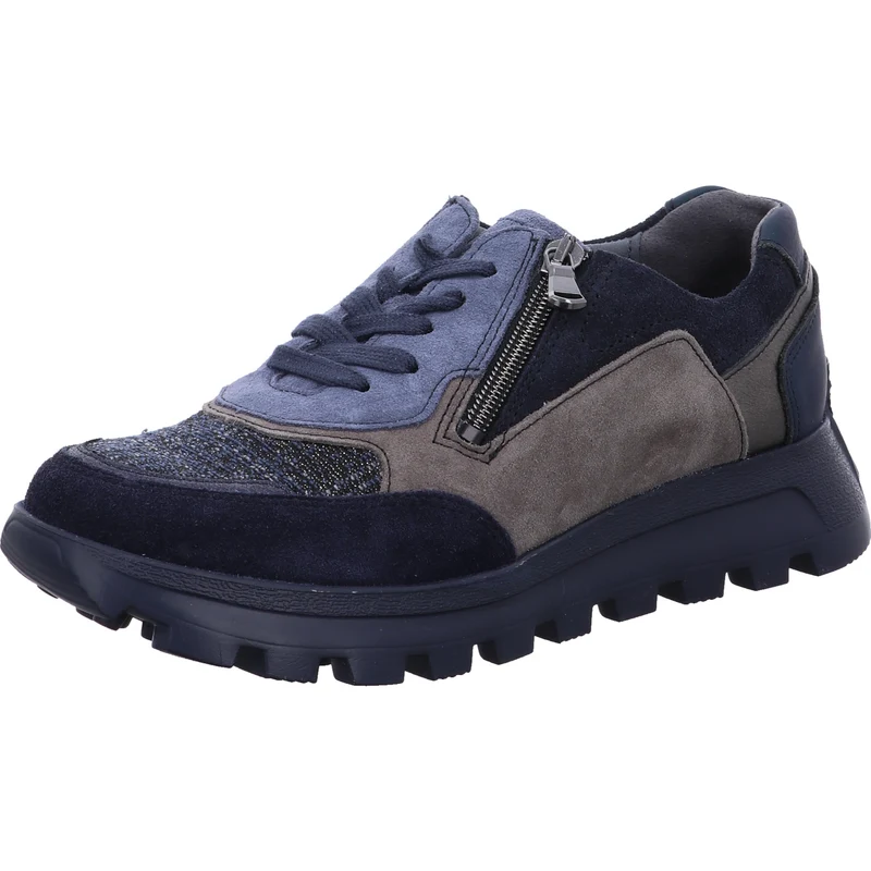 Waldläufer Schnürschuh H-Ajala bl.-kombi.