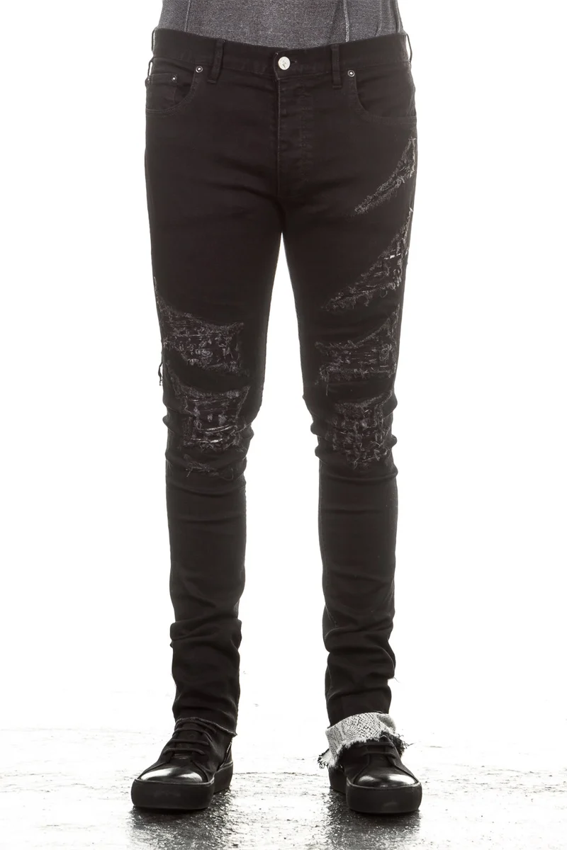 Fagassent Herren Jeans LENBRANT schwarz