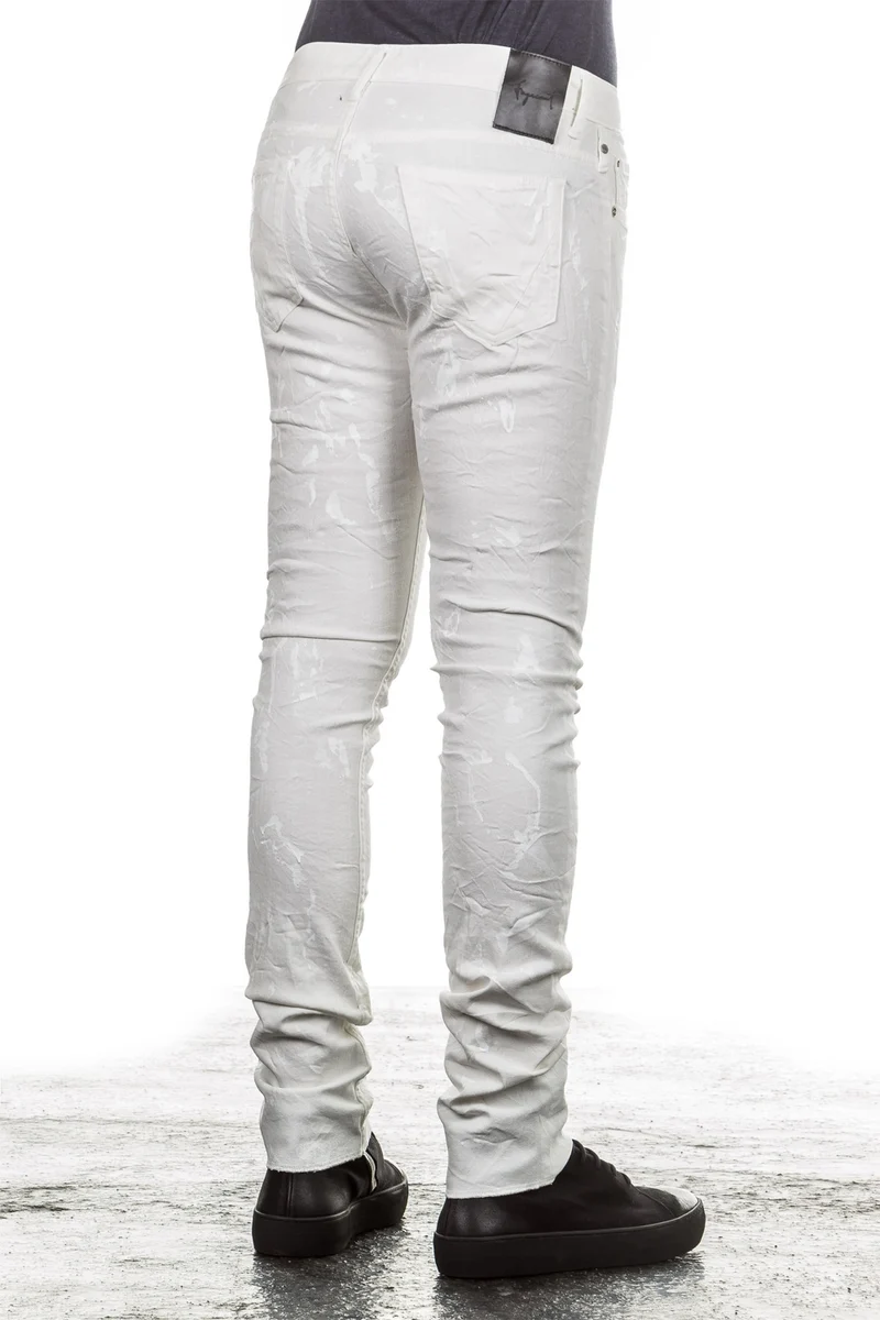 Fagassent Herren Jeans JESUS beschichtet weiß