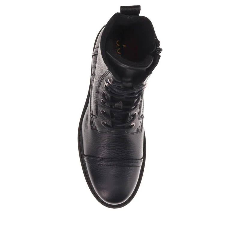 Embankment Leather Boots - EMBANKMENT / 326 259 - Black Grain