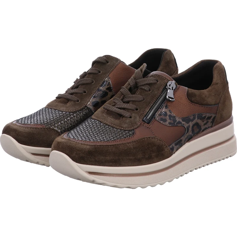 Waldläufer Schnürschuh K-Luana-Soft br.-kombi.