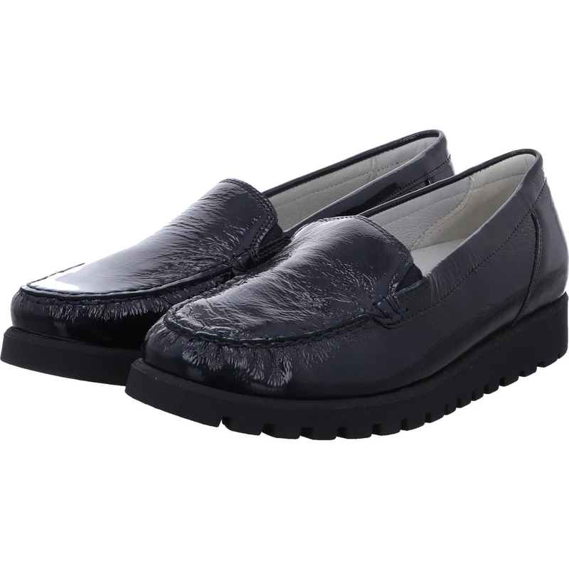 Waldläufer Slipper Hegli blau