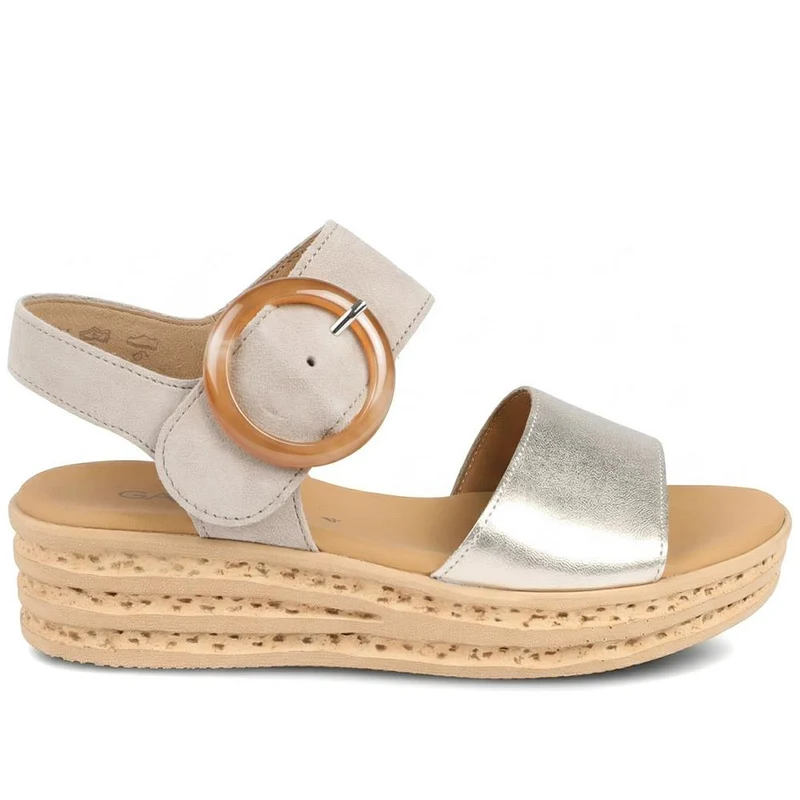 Andre Gabor Wedge Sandals - GAB37522 / 323 653 - Sand Shimmer