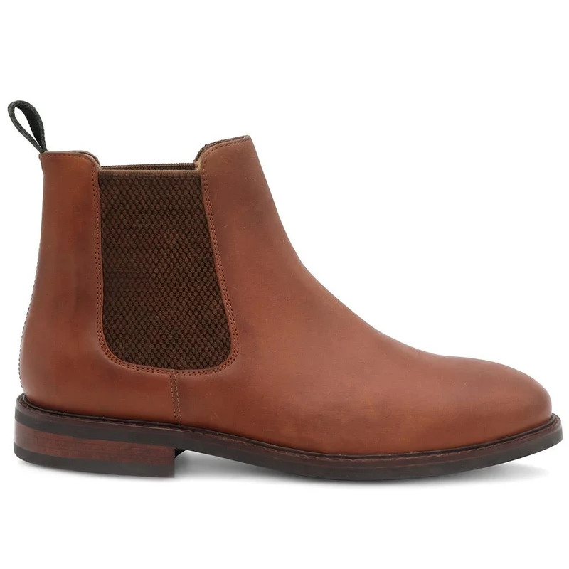 Debden Wide Fit Leather Chelsea Boots - DEBDENWIDE / 329 951