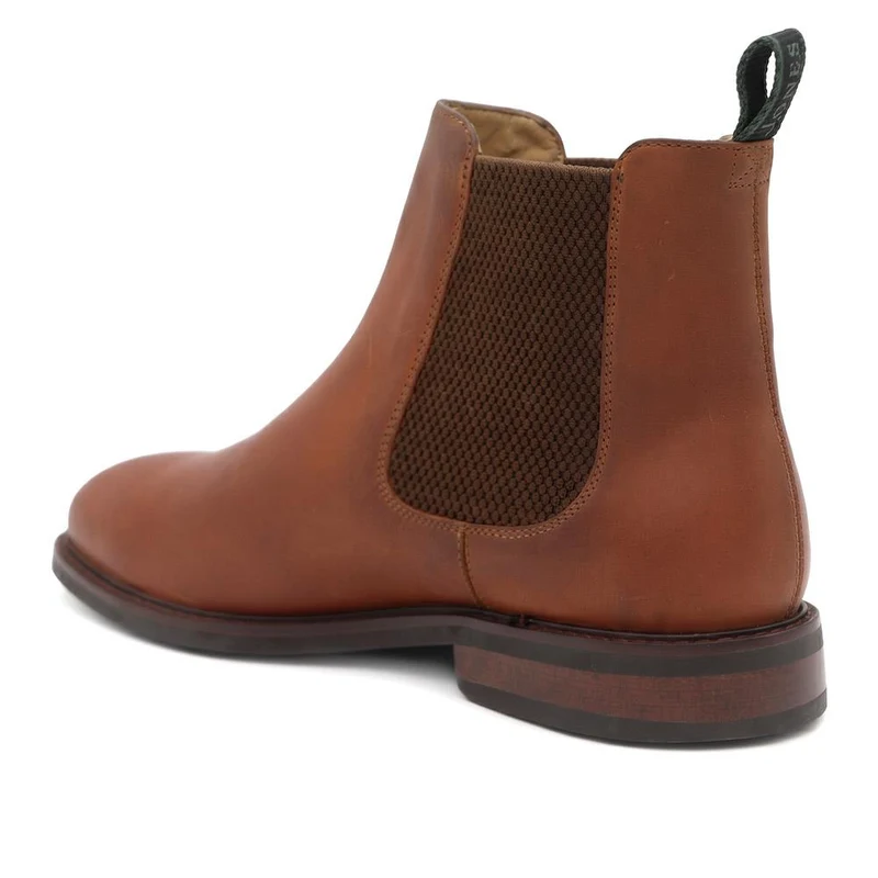 Debden Wide Fit Leather Chelsea Boots - DEBDENWIDE / 329 951 - Tan Nubuck