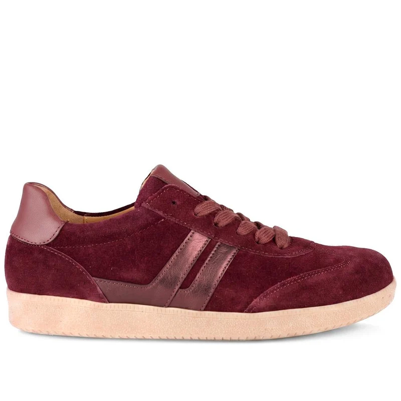 West Gabor Leather Trainers - GAB42507 / 327 746 - Burgundy Suede