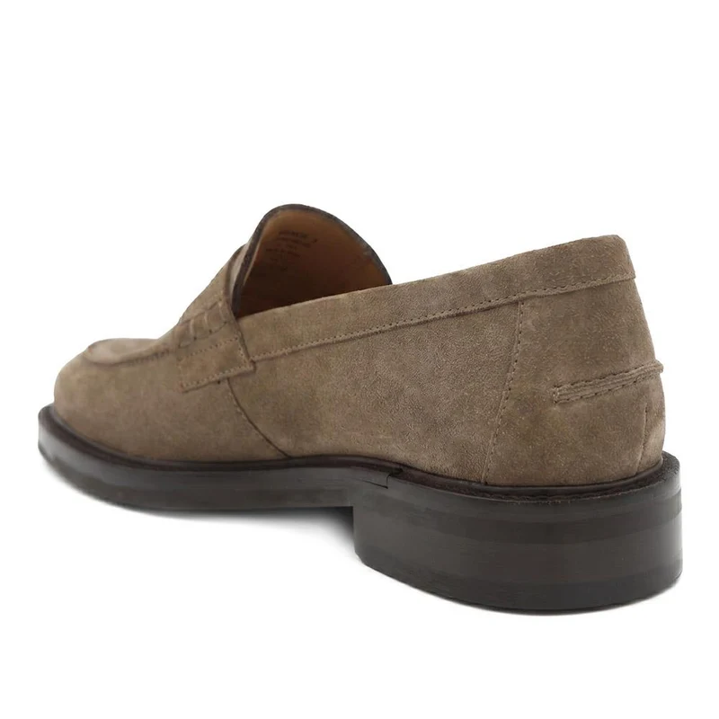 Raynor Smart Leather Penny Loafers - RAYNOR / 329 983 - Taupe Suede