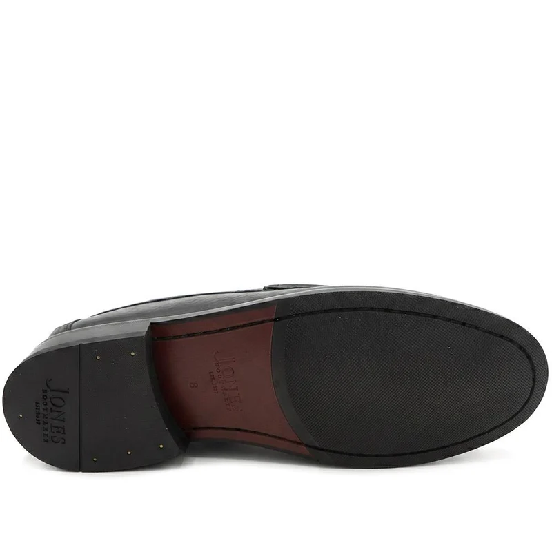 Roan Leather Slip-On Shoes - ROAN / 326 791 - Black Grain