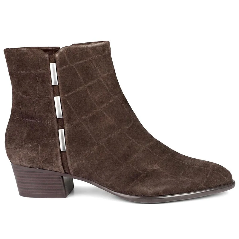 Regarde Le Ciel Smart Leather Ankle Boots - SINO44500 / 330 149 - Chocolate Suede