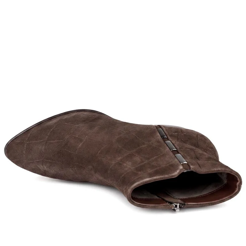 Regarde Le Ciel Smart Leather Ankle Boots - SINO44500 / 330 149 - Chocolate Suede