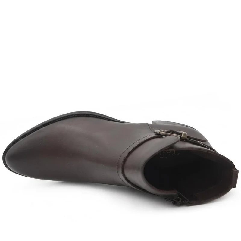 Kyra Leather Boots - KYRA / 326 140 - Chocolate