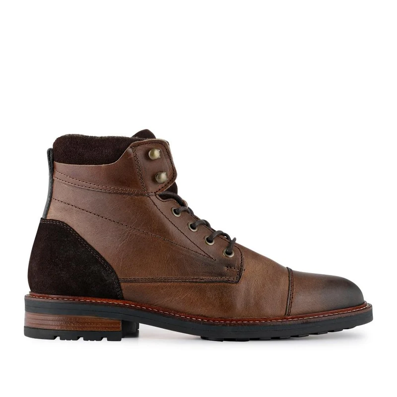 Dusseldorf Leather Lace-Up Boots - DUSSELDORF / 323 686