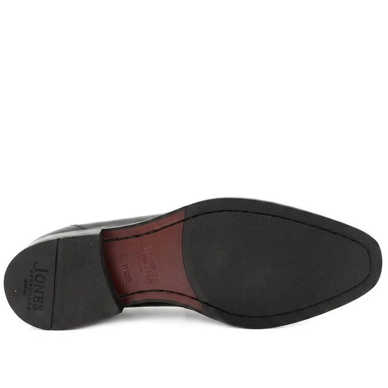 Russell Wide Fit Leather Penny Loafers - RUSSELLWIDE / 329 981 - Black Leather