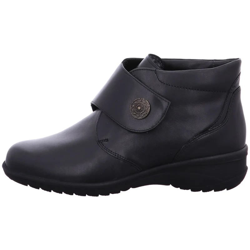 Solidus Stiefelette Karo schwarz