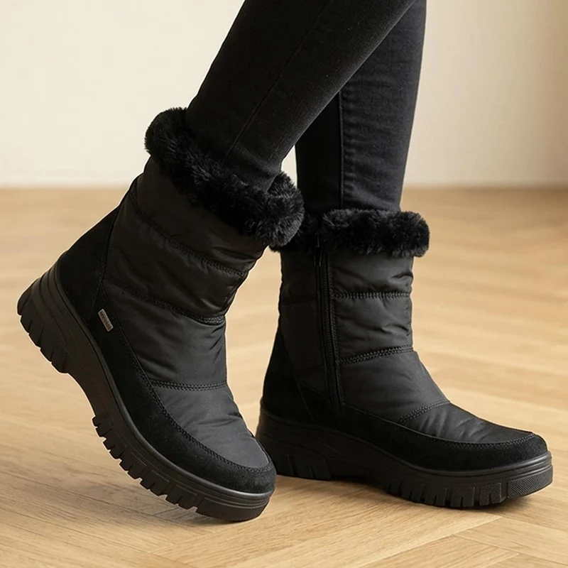 Mariquita Warm Lined Snow Boots - MARIQUITA / 330 145 - Black