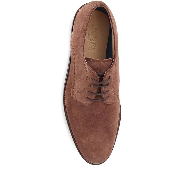 Minster Leather Derby Shoes - MINSTER / 322 818 - Brown Suede