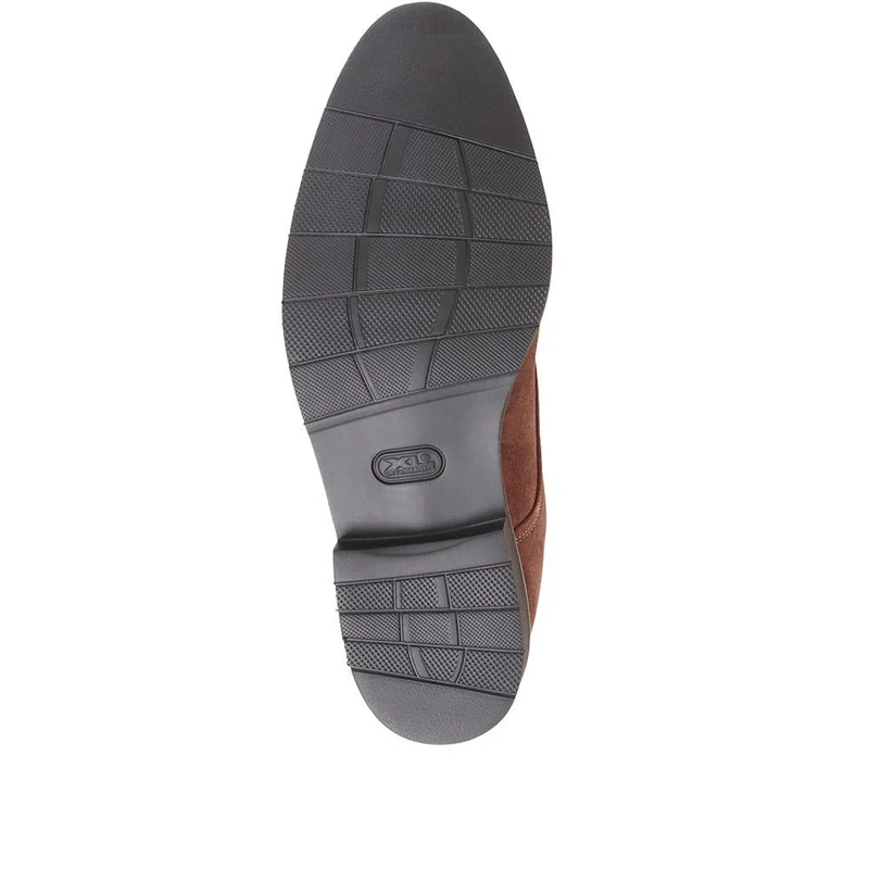 Minster Leather Derby Shoes - MINSTER / 322 818 - Brown Suede