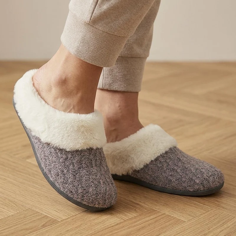 Feria Cushioned Full Slippers - FERIA / 330 048 - Grey