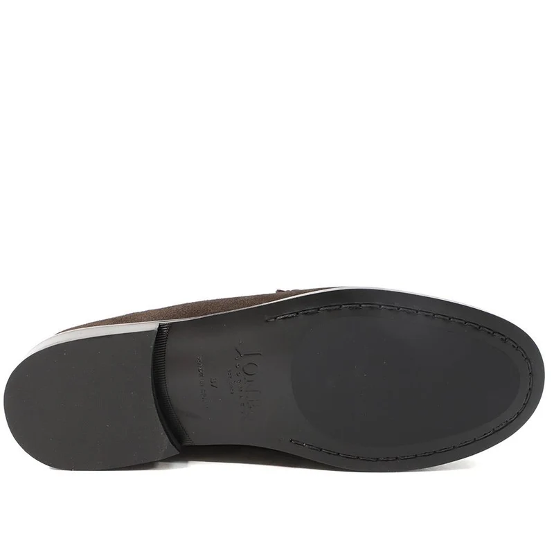 Perna Smart Leather Moccasins - PERNA / 327 304 - Chocolate Suede