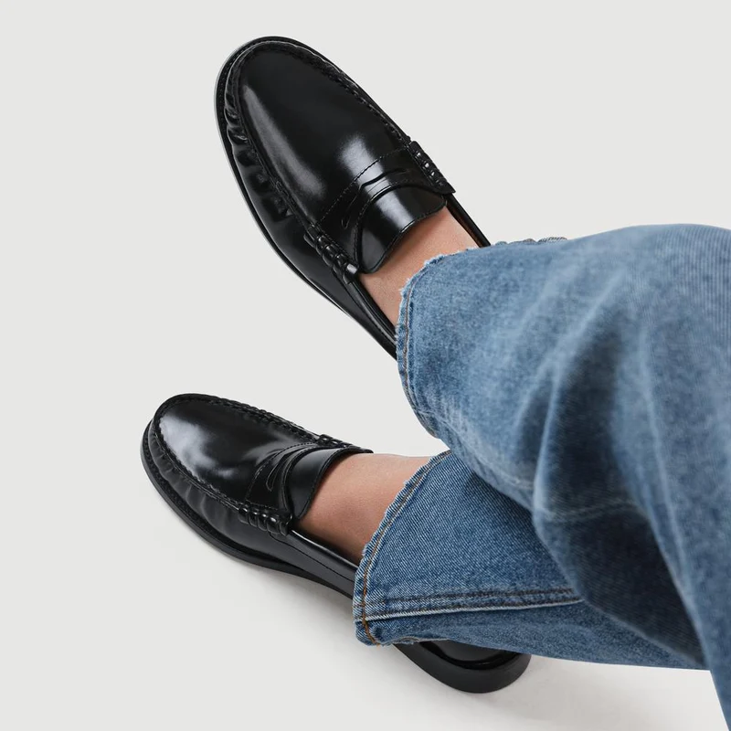 Perna Smart Leather Moccasins - PERNA / 327 304 - Black Leather