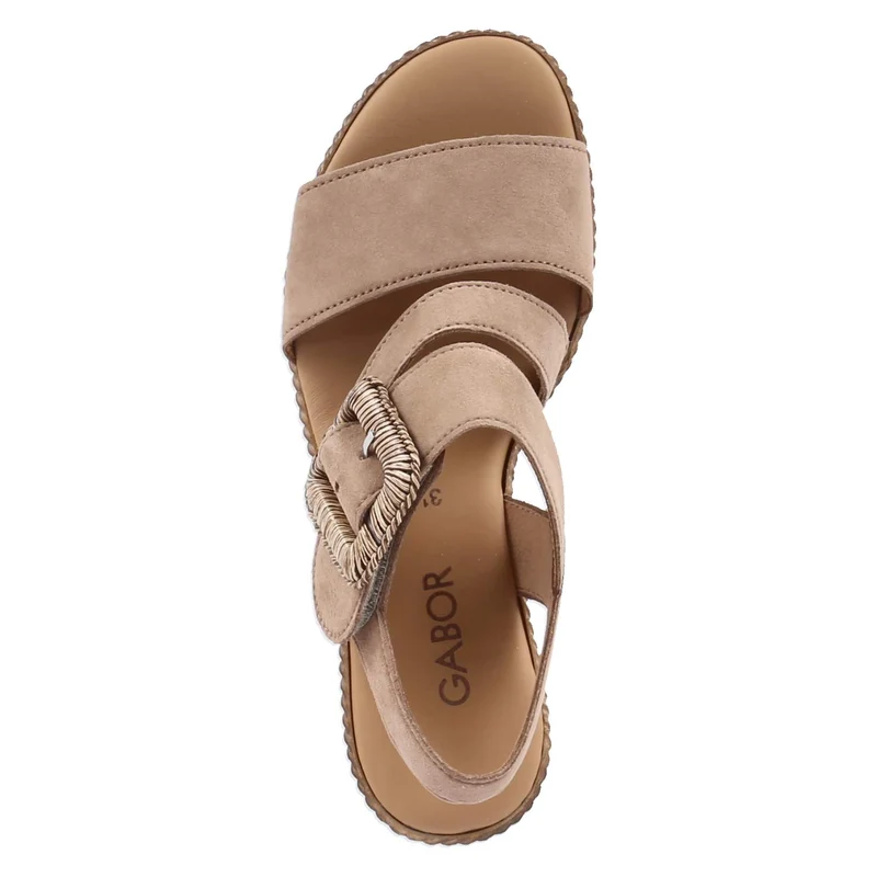 Espadrille-Sandaletten Braun
