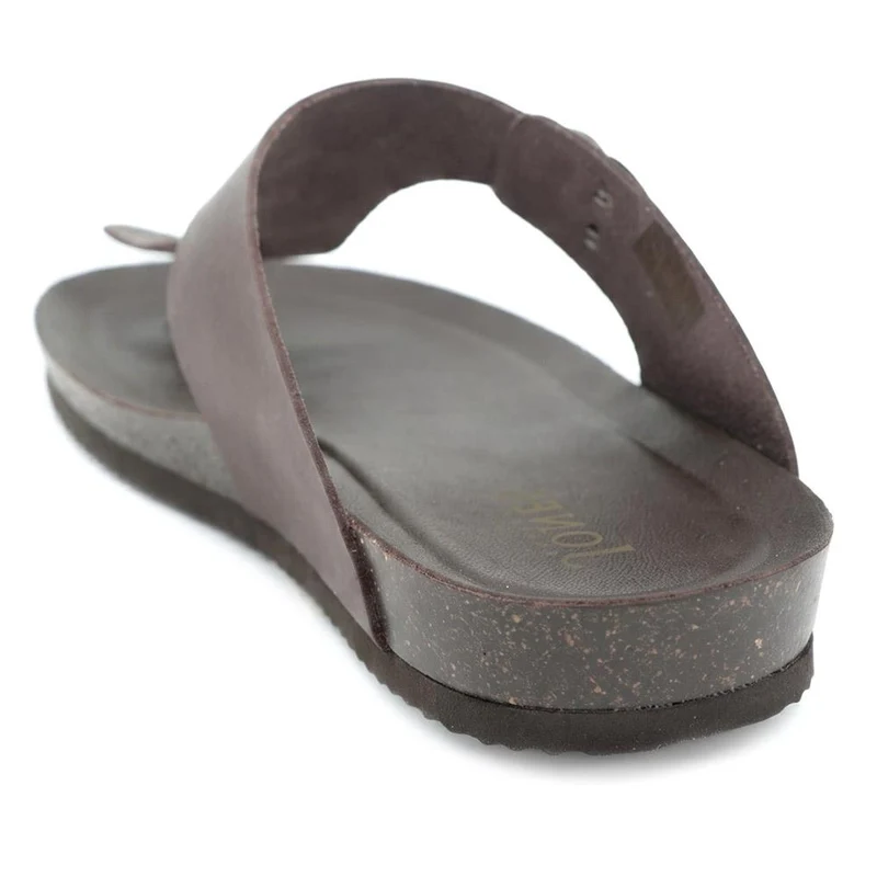 Wales Leather Toe Post Mules - WALES / 329 192 - Brown