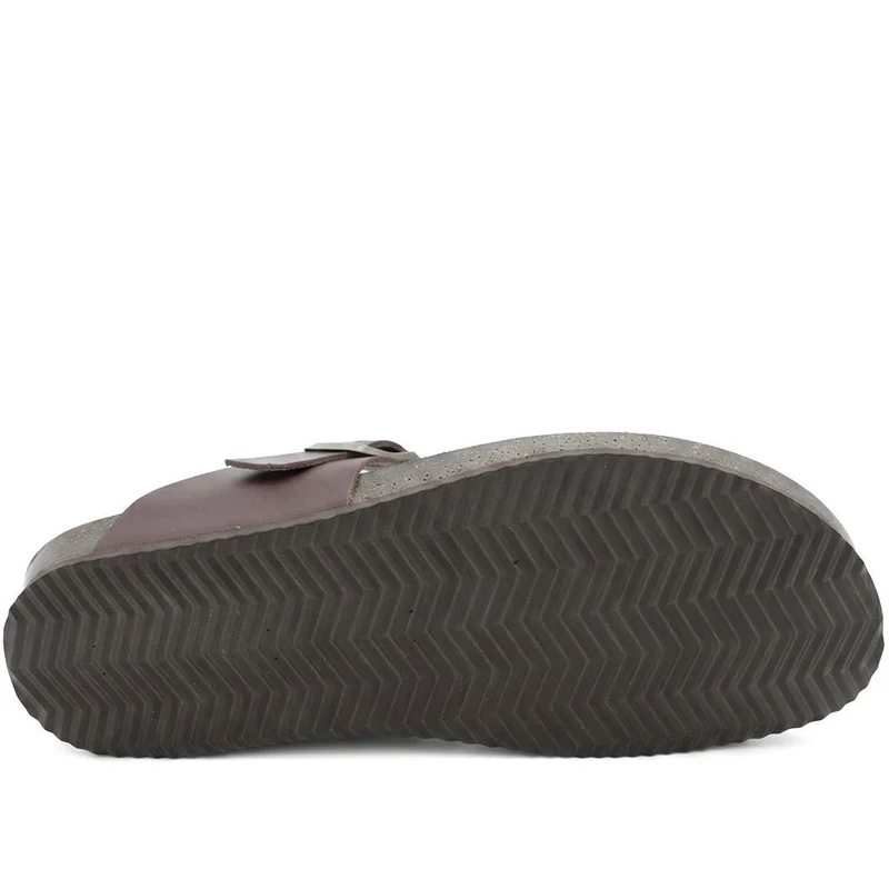Wales Leather Toe Post Mules - WALES / 329 192 - Brown
