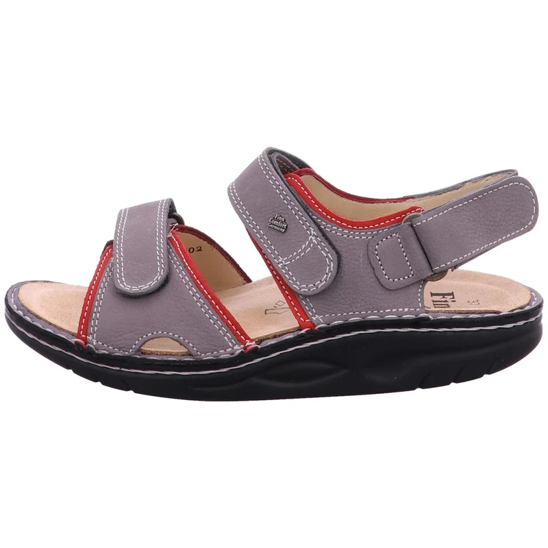 FinnComfort Sandale Yuma grau-kombi.