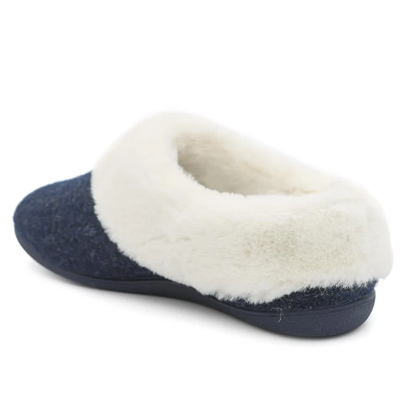 Feria Cushioned Full Slippers - FERIA / 330 048 - Navy