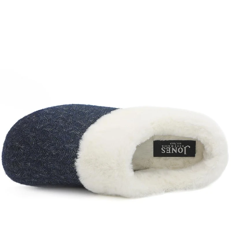 Feria Cushioned Full Slippers - FERIA / 330 048 - Navy