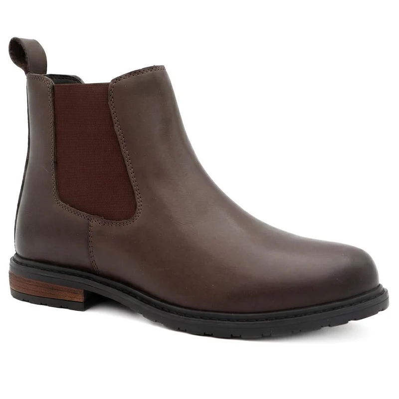Mayah Leather Chelsea Boots - MAYAH / 327 817 - Chocolate Leather