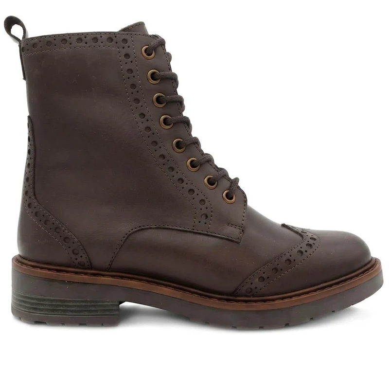 Noho Brogue Boots - NOHO / 326 023 - Brown Leather