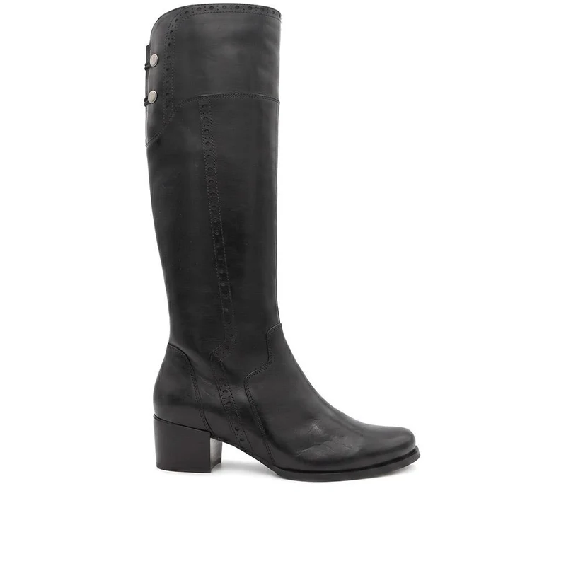 Rachel1 Small Calf Fit Leather Long Boots - RACHEL1S / 329 794