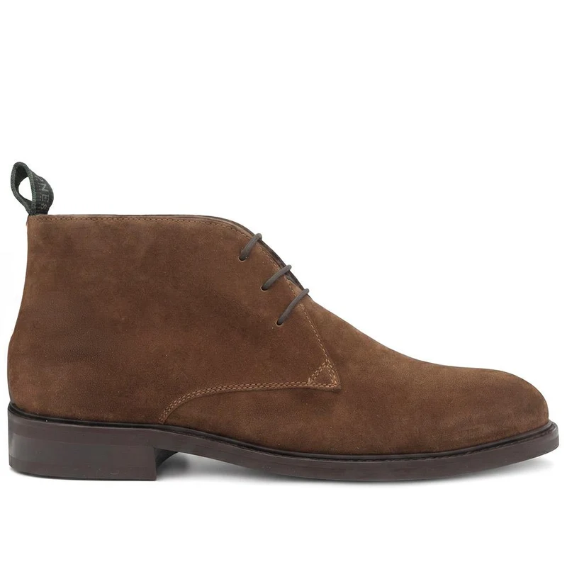 Deacon Wide Fit Suede Leather Chukka Boots - DEACONWIDE / 329 944