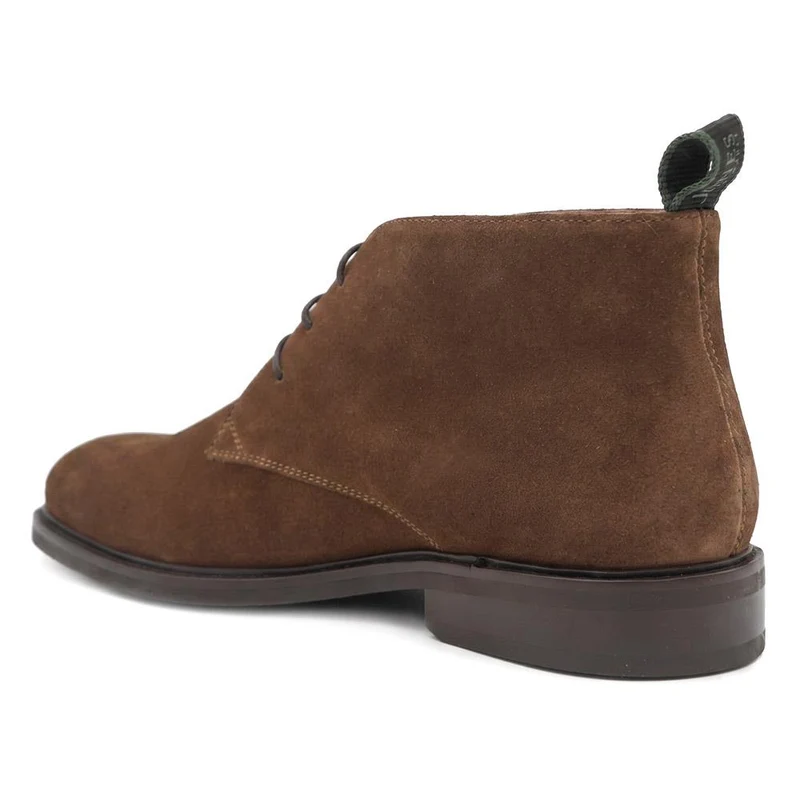 Deacon Wide Fit Suede Leather Chukka Boots - DEACONWIDE / 329 944 - Brown Suede