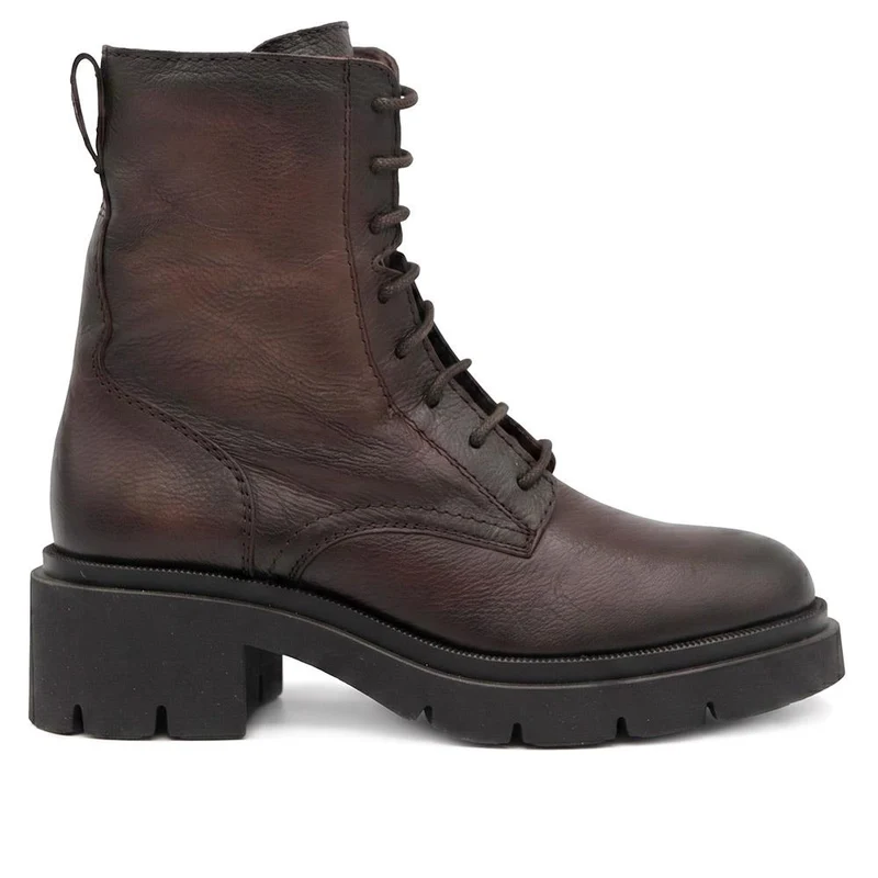 Nora Leather Lace Up Boots - NORA / 329 784