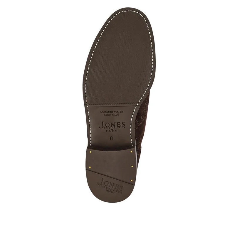 Braxton Leather Brogues - BRAXTON / 326 034 - Dark Brown Suede